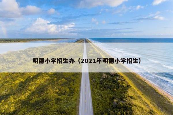 明德小学招生办（2021年明德小学招生）