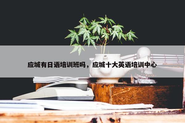应城有日语培训班吗，应城十大英语培训中心