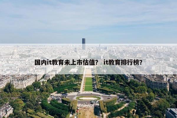 国内it教育未上市估值？ it教育排行榜？