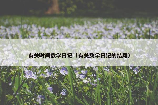 有关时间数学日记（有关数学日记的结尾）