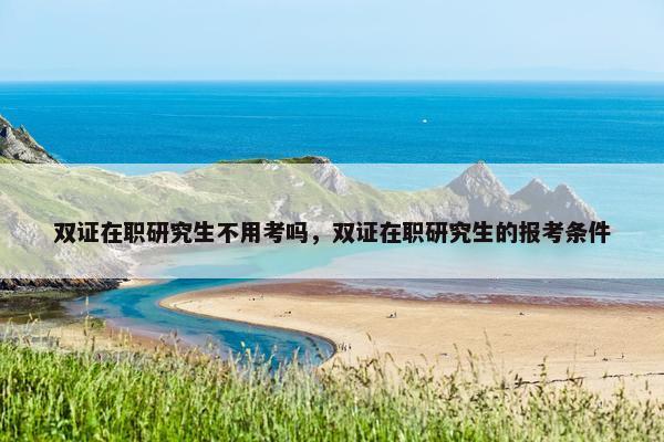 双证在职研究生不用考吗，双证在职研究生的报考条件