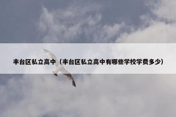 丰台区私立高中（丰台区私立高中有哪些学校学费多少）