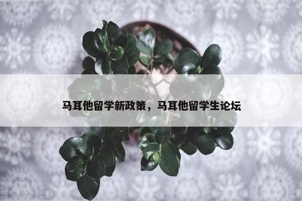 马耳他留学新政策，马耳他留学生论坛