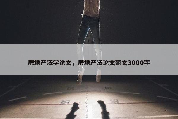 房地产法学论文，房地产法论文范文3000字