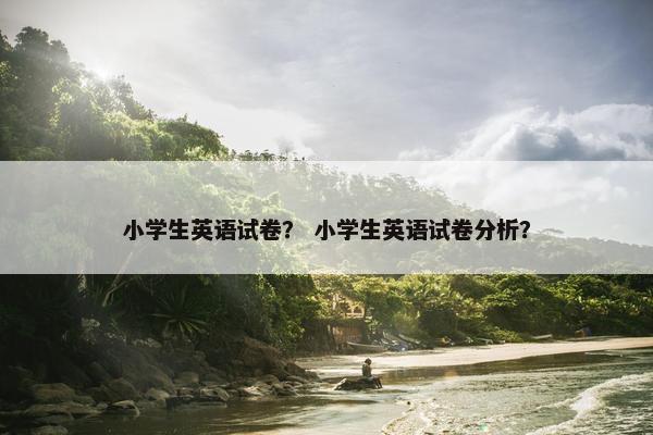 小学生英语试卷？ 小学生英语试卷分析？