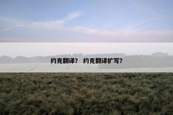 约克翻译？ 约克翻译扩写？