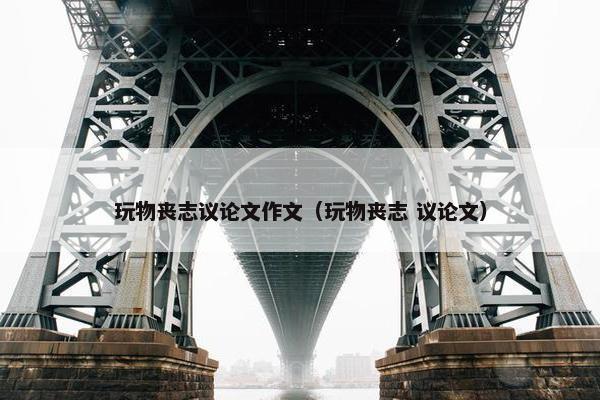 玩物丧志议论文作文（玩物丧志 议论文）