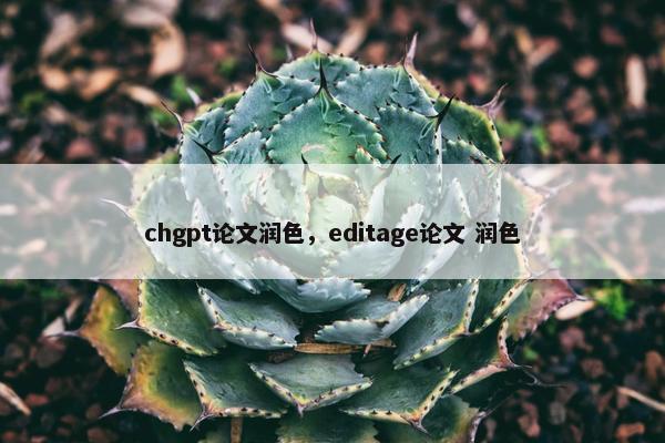 chgpt论文润色,editage论文 润色 chgpt论文润色,editage论文 润色