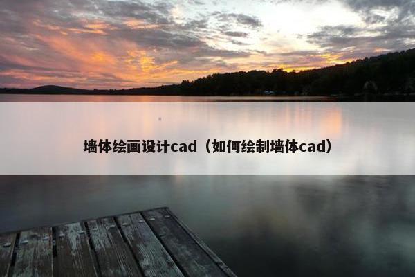 墙体绘画设计cad（如何绘制墙体cad）