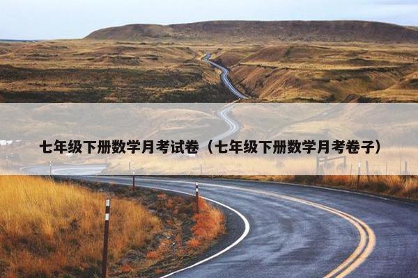 七年级下册数学月考试卷（七年级下册数学月考卷子）