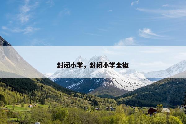 封闭小学，封闭小学全椒