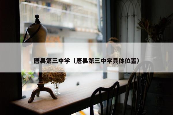 唐县第三中学（唐县第三中学具体位置）