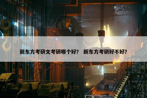 新东方考研文考研哪个好？ 新东方考研好不好？