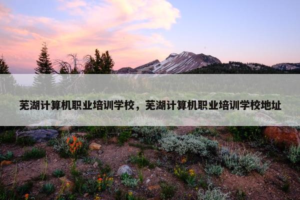 芜湖计算机职业培训学校，芜湖计算机职业培训学校地址