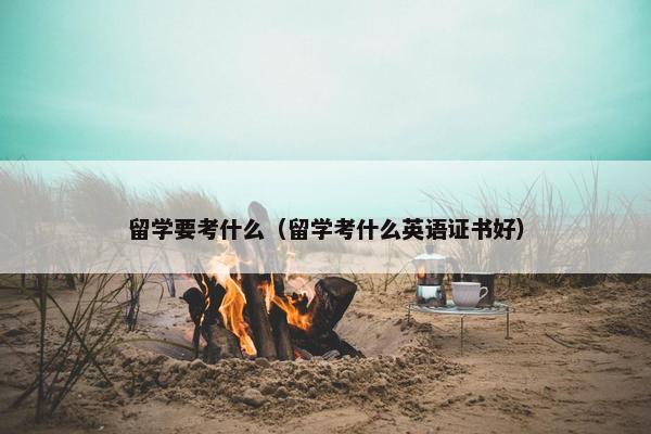 留学要考什么（留学考什么英语证书好）