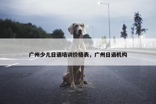 广州少儿日语培训价格表，广州日语机构
