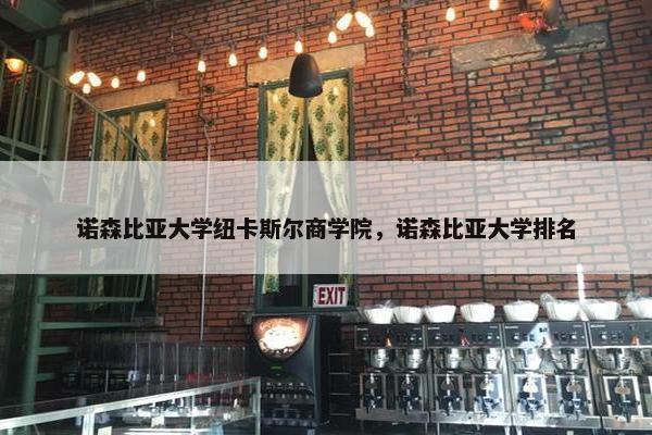 诺森比亚大学纽卡斯尔商学院，诺森比亚大学排名